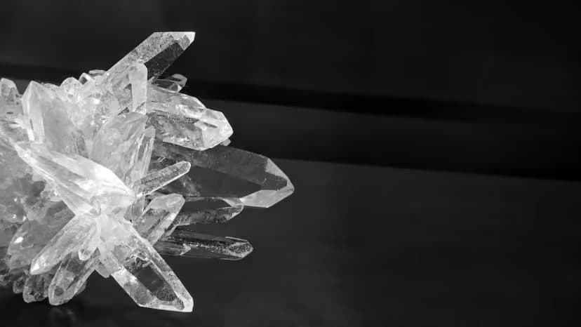 Natural quartz crystal — the raw material behind every Carysil composite sink